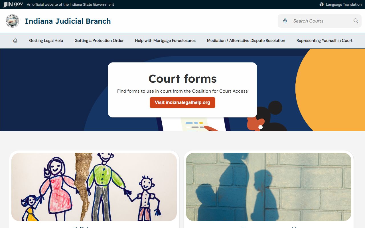 Noble County court dockets self-service court resources