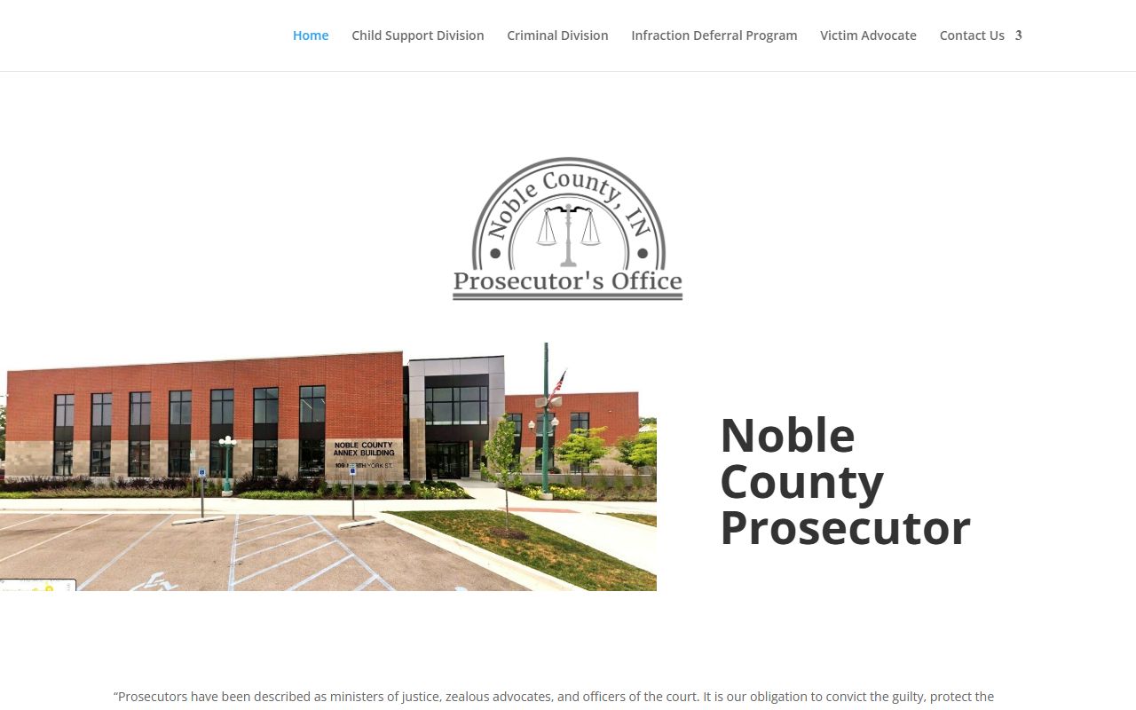 Noble County criminal court records prosecutor case source